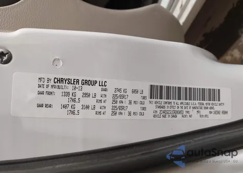 2014 Dodge Grand Caravan Sxt из США, поврежденный, VIN 2C4RDGCG1ER203053